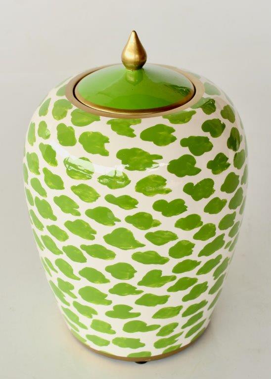 Lime Green Blob Jar With Lid